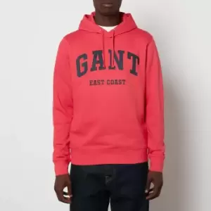 GANT Mens Chest Logo Pullover Hoodie - Watermelon Pink - M