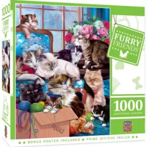 Masterpieces Puzzle Furry Friends Trouble Makers Puzzle 1000 piece jigsaw puzzle