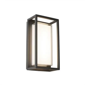 LED Outdoor Wall Light Dark Grey IP44