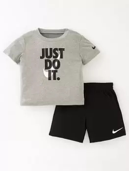 Nike Infant Boys Just Do It Short Set, Black, Size 18 Months