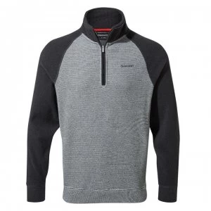 Craghoppers Leto Half Zip Fleece Top - Black Pep/Grey