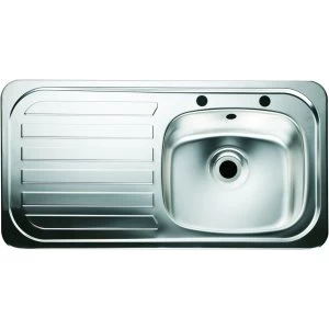 Wickes Single Bowl Kitchen Sink Stainless Steel Sink and Drainer