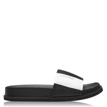 Calvin Klein Mackee Nappa Slider - Black/White