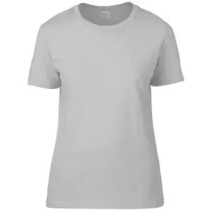 Gildan Ladies/Womens Premium Cotton RS T-Shirt (L) (Sport Grey (RS))