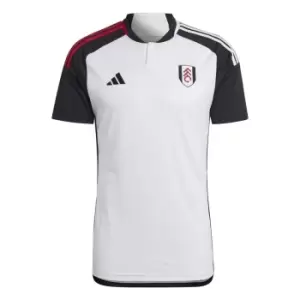 adidas Fulham Home Shirt 2023 2024 Adults - White