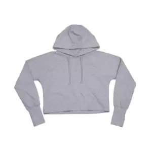 Mantis Womens/Ladies Cropped Hoodie (L) (Heather Marl)