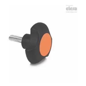 Elesa - Lobe knob-VTT.32-C-p-M6x30-C2 Orange