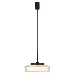 Puck 1 Light Bathroom Pendant, Matt Black 3000K IP44