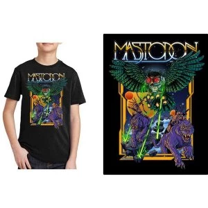 Mastodon - Space Owl Kids 9 - 10 Years T-Shirt - Black