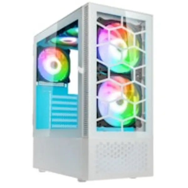 Kolink Observatory MX Glass ARGB Midi Tower Case - White