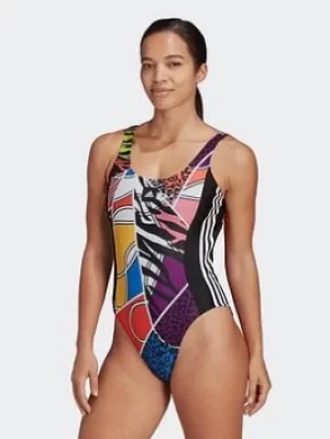 adidas Rich Mnisi Swimsuit, Black, Size 38, Women