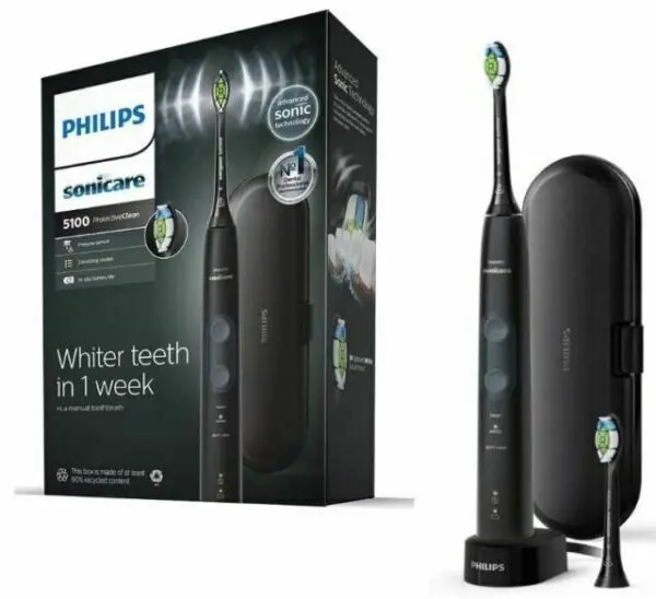 Philips Sonicare HX6850 ProtectiveClean 5100 White Electric Toothbrush