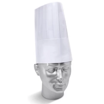 Click Workwear Disposable Chefs Hat 9" White Ref DCH9W Pack of 10 Up