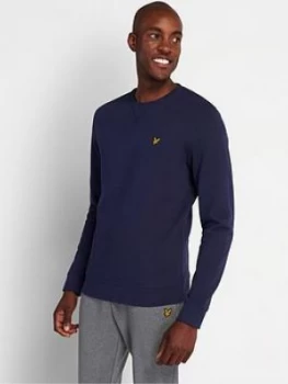 Lyle & Scott Crew Neck Sweatshirt - Navy, Size L, Men