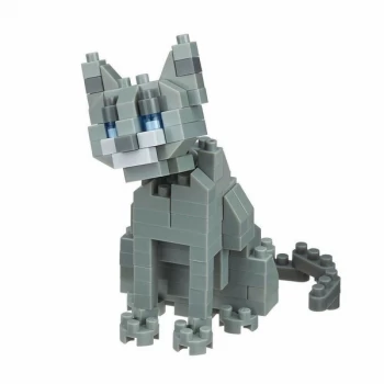 Russian Blue Cat (Nanoblocks) Figure