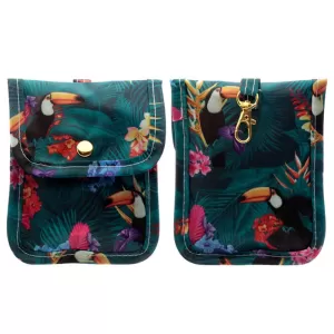 Toucan Party Face Covering & Hand Sanitiser Pouch
