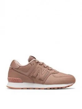 New Balance 574 Lace Children Trainers Pink Size 12