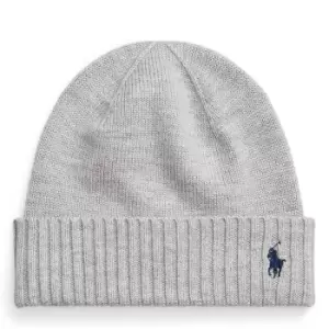 Polo Ralph Lauren Boys Ribbed Logo Beanie - Grey