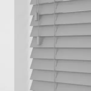 Wooden Venetian Blinds With Strings Anchor Grey