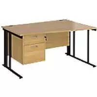 Dams International Wave Desk MCM14WRP2KO 1,400 x 725 x 800 - 990 mm