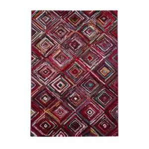 Jewel Bright Diamond Hand Carved Rug