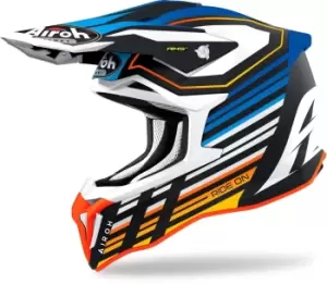 Airoh Strycker Shaded Carbon Motocross Helmet, blue, Size L, blue, Size L