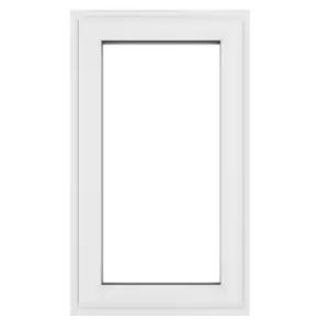 Crystal uPVC Window A Rated Right Hand Side Hung 610mm x 820mm Clear Glazing - White