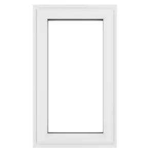 Crystal uPVC Window A Rated Right Hand Side Hung 610mm x 965mm Clear Glazing - White