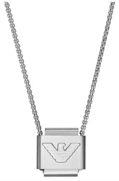 Emporio Armani EGS2915040 Mens Stainless Steel Logo Jewellery