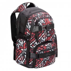 No Fear Skate Backpack - Red/White