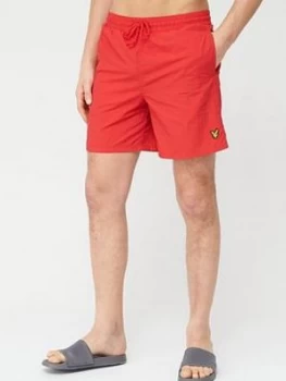 Lyle & Scott Plain Swimshort - Red, Size XL, Men