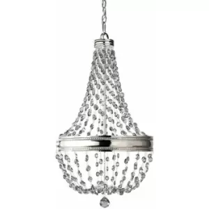 Loops - 6 Bulb Chandelier LIght Highly Polished Nickel LED E14 60W