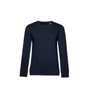 B&C Womens/Ladies Organic Sweatshirt (M) (Navy)