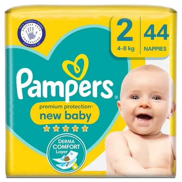 Pampers New Baby Size 2 44 Nappies