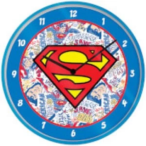 Superman Logo Clock 10 Inch