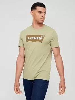 Levis Levis Large Logo T-Shirt, Khaki Size XL Men