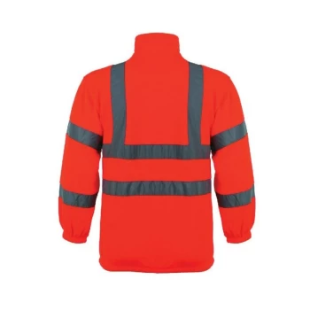 Hi-vis Fleece Jacket (EN20471) Orange - L - Sitesafe