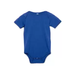 Bella + Canvas Baby Jersey Short Sleeve Onesie (6-12 Months) (True Royal)