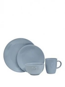 Premier Housewares 16 Piece Embossed Heart Dinner Set