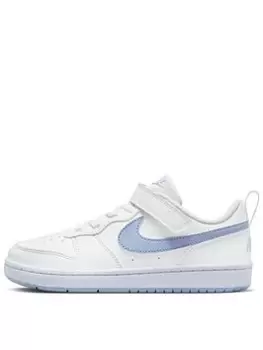 Nike Younger Girls Court Borough Low Recraft Trainers, White, Size 11 Younger