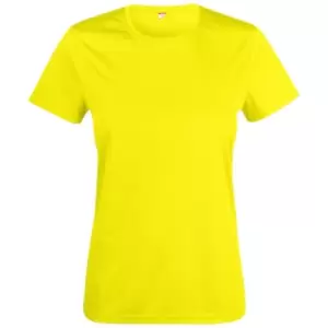 Clique Womens/Ladies Basic Active T-Shirt (M) (Visibility Yellow)