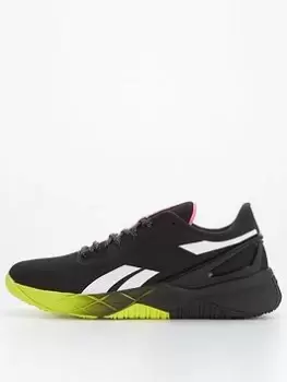 Reebok TR Nanoflex Trainers - Black/Pink, Size 9, Men