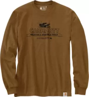 Carhartt Super Dux Graphic Longsleeve Shirt, brown Size M brown, Size M