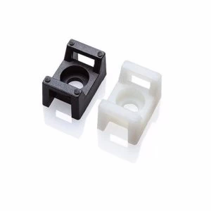 Zexum Screw Cable Tie Mounts 100 Pack - Neutral