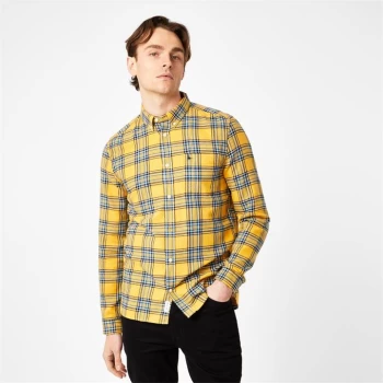 Jack Wills Lutock Check Shirt - Yellow