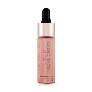 Makeup Revolution Liquid Highlighter Rose Gold Gold