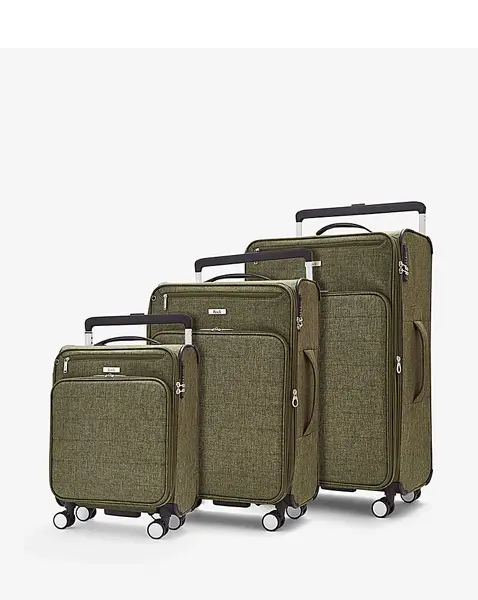 Rock Luggage Lite Deluxe KZ29802 Khaki Suitcase 3Pcs Set