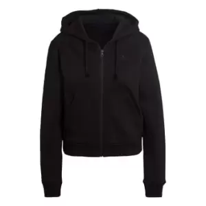 adidas ALL SZN Fleece Full-Zip Hoodie Womens - Black