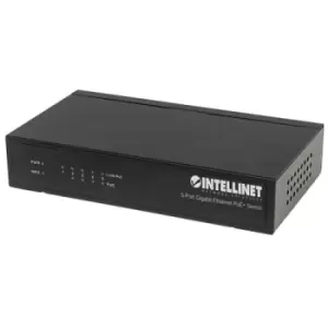 Intellinet 5-Port Gigabit Ethernet PoE+ Switch 4 x PSE Ports IEEE 802.3at/af Power over Ethernet (PoE+/PoE) Compliant 60 W Desktop (Euro 2-pin plug)