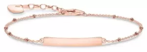 Thomas Sabo A1975-415-40-L19V Classic Rose Gold Plated Bar Jewellery